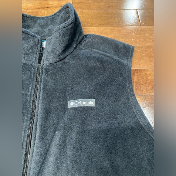 Columbia Mens Dark Grey Fleece Vest 2X - Picture 2 of 10